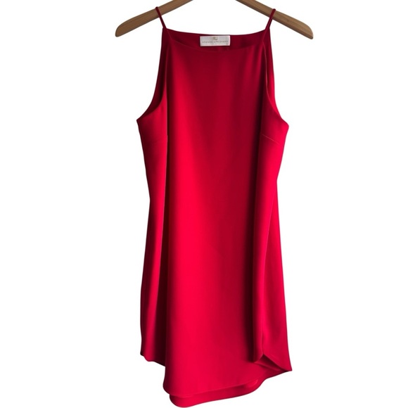 AMANDA UPRICHARD Red Sleeveless Square Neck Mini Dress Medium - Picture 5 of 6